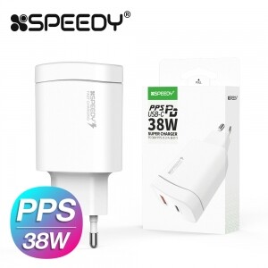 가정용 38W PD20W+QC18W 2포트 PPS 초고속 충전기 (케이블 미포함)